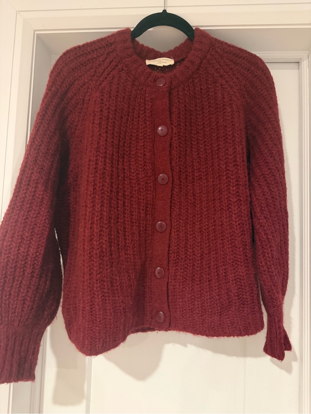 Sezane Emile Cardigan in Burgundy - Small - Picture 4 of 8